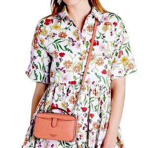 Kate Spade Pink Crossbody Bag Hudson garden rose color NWT
